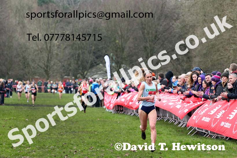 Senior girls, 2020 New Balance English Schools Champs., Sefton Park, Liverpool. Photo: David T. Hewitson/Sports for All Pics